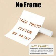 1pc Customized Canvas Wall Art, Frameless Poster, Cozy Indoor Framed Canvas Painting, New Year Decor, Valentine's Day Gift, Wedding Memento, Mother's/Father's Day Gift, Personalized Commemorative Gift - Multicolor - View 17