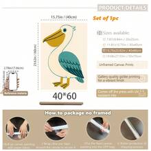 1 gerahmtes/Leinwand Wandkunst, Dinosaurier Tier Thema Dekoration. Badezimmer Wanddekoration. Themen Poster, Schlafzimmer Dekoration, Raumdekoration, Heimdekoration, Ornamente, Winterdekoration für Zuhause, Wanddekoration. Geeignet für Kinderzimmer, Kinderzimmer, Jungen- und Mädchen-Partyräume, Kita-Klassenzimmer Dekoration, wasserfestes Material. Kopfteil Dekorative Tapete, Party Deko Geschenke. Badezimmer Wanddekoration.