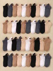 20/10/5 pares de calcetines tipo barco con diseño de oso lindo para niños pequeños, calcetines para bebés, con pestaña en el talón para un diseño antideslizante, diseño con estampado de oso lindo, adecuado para bebés de 0 a 3 años. Calcetines para recién nacidos, calcetines para niños pequeños, calcetines para bebés. - Multicolor - Ver 2