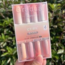 4pcs Morandi Highlighter Ins-Style Soft-Headed Markers For Girls' Hearts, Colorful Marking Pens, High-Value Eye-Friendly Journaling Pens.