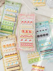 180pcs Ding Ding Cake Shop Original Cute Student Memo Notes, Suitable For Gifts, Office, Home, Marking, Labels, Classrooms, Entertainment Toys, Student Journals, Creative Retro Decoration Stickers