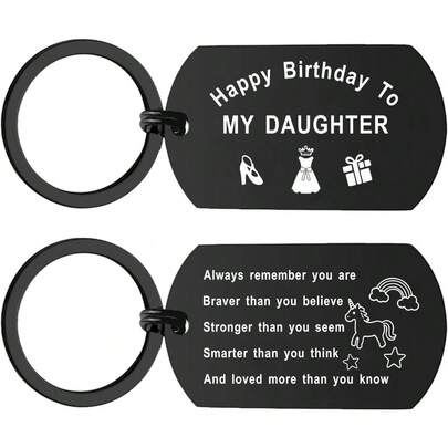 1 chaveiro de aniversário para filha adolescente - Lindo presente de aniversário para meninas, da mãe, do pai, para bolsas, presentes de Natal, para carro, para professoras, amigas e irmãs.