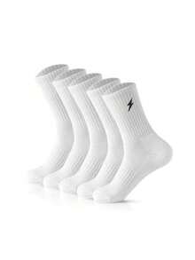 20 Pairs Of Breathable Mid Calf Socks, Breathable And Comfortable - Solid Color, Sweat Absorbing, Multifunctional, Neutral Solid Color Soft Socks