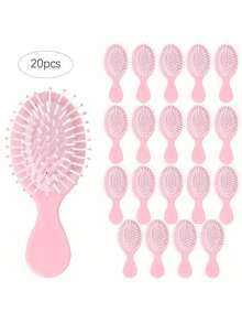 5/10/20支装可爱纯色气垫梳，便携式，小巧按摩座梳，男女通用，护发工具，按摩梳，可爱梳子，简约风格，轻巧梳子，优质材料，手持梳，美容配件，旅行必备，女士护发，发梳，背梳，造型梳，卷发梳，边缘梳，梳子，梳头，发梳套装，梳头，卷发梳，解结梳，女士发梳，头发，旅行，美发产品，美发工具，美发用品，理发师，理发师配件，理发店，美发设备 - 彩色 - 查看 1