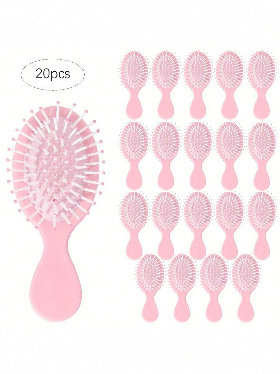 5/10/20支装可爱纯色气垫梳，便携式，小巧按摩座梳，男女通用，护发工具，按摩梳，可爱梳子，简约风格，轻巧梳子，优质材料，手持梳，美容配件，旅行必备，女士护发，发梳，背梳，造型梳，卷发梳，边缘梳，梳子，梳头，发梳套装，梳头，卷发梳，解结梳，女士发梳，头发，旅行，美发产品，美发工具，美发用品，理发师，理发师配件，理发店，美发设备 - 彩色 - 查看 1