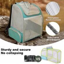 Full Vented Cat Backpack Carrier, Back Expandable Backpack For Large Cat And Small Dog Up To 16 Pounds, Airline Approved Kitten Carrying Bag For Traveling And Hiking - Multicolor - View 5