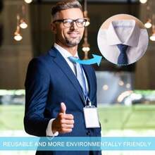 YPYC 100pcs Dr Shirt Collar InsertsPlastic  Shirt Collar Stays 5 Different Lengths Of Waterproof Collar Stays For Men's Dr Shirts 2" 2.2" 2.4" 2.6" 2.8In White Fashion - As Pic - View 5
