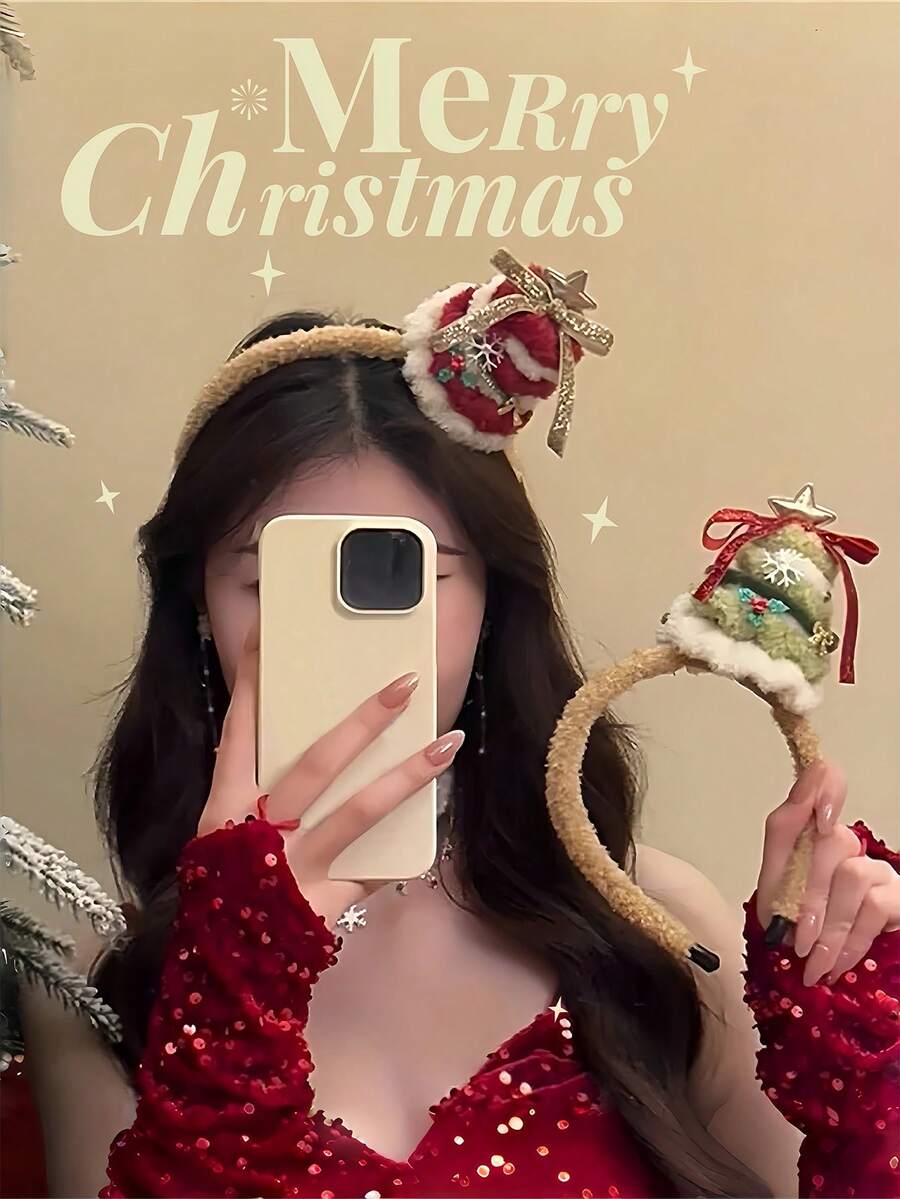 شريط شعر بشكل فوّاحة شجرة عيد الميلاد، شجرة عيد الميلاد، فوّاحة، بلورات الثلج، نجوم خماسية الأضلاع وعناصر عيد الميلاد الأخرى، أغطية رأس لحفلات عيد الميلاد، ترويج عيد الميلاد، أغطية رأس عيد الميلاد، هدايا عيد الميلاد، عناصر ديكور منزلية لعيد الميلاد، ديكورات حفلات عيد الميلاد، ديكورات عيد الميلاد 2025، إكسسوارات التصوير لعيد الميلاد، إكسسوارات الملابس للعطلات، إكسسوارات التصوير للعطلات، ديكورات عيد الميلاد، عيد الميلاد، ديكورات عيد الميلاد، ديكورات عيد الميلاد العائلية