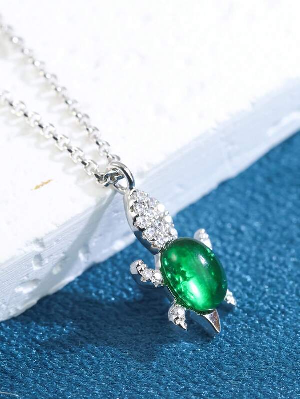 1 colar de luxo em prata S925 com rubi cultivado em laboratório, adequado para banquetes, festas, casamentos, ótimo presente para família, amigos, dia das mães, Natal