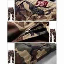 Men's  Cargo Pants - Khaki Camo - View 4