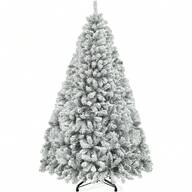 Mejor Opción Productos Árbol de Navidad Artificial, 7.5ft Premium Sin Iluminación Decoración Navideña Realista de Abeto Denso Ramas, Fácil Montaje, Base de Metal