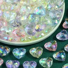 6/10pcs Mixed Acrylic Beads - Bowknot, Heart, Flower, Pentagram Shapes, DIY Bracelet Necklace Keychain Pendant, Jewelry Making Supplies