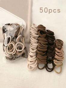 50pcs Khaki Nude Invisible Hair Ties Elastic Towel Rings Daily Style Makeup Travel Essentials School Opening Gifts, Red Gift Box New's Gifts, Hair Accessories For Women, Hair Tools, Beauty Accessories, Curly Hair Accessories, For Women, Fall, Travel, Hair Tools, Accessories Women, Hair Stuff,Fall,Hair Accessories,Hair Accessories For Women,Travel,Hair Accessories,Accessories Women,Hair Accessory,Hair Accessories Women,Hair Tools,Hair Stuff,Stuff,Beauty Accessories,Gifts,Travel,Gifts For Women,Hair Stuff,Stocking Stuffers - 彩色 - 查看 6