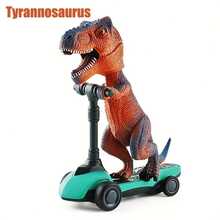 3+ Years Old Boys Dinosaur Shaped Finger Skateboard Toy, Dinosaur Theme Children Gift Set, Kids Birthday Party/Christmas/Halloween/Children's Day/New Year/Easter Gift - Multicolor - View 9