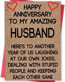 Romantic Fathers Day Gift For Husband Fiance, Funny Fathers Day Card From Wife, Funny Father's Day Gifts Idea For Men Him - ZW 372 - Xem 1