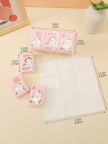 144 buc/72 buc/24 buc/8 buc batiste de hârtie cu model de desene animate, portabile, pachet mic de prosoape de hârtie, batistă de hârtie, prosoape de hârtie speciale pentru studenți, 8 prosoape de hârtie per pachet, 3 straturi de prosoape de hârtie îngroșate, șervețele, șervețele faciale, hârtie de împachetat de uz casnic. Potrivit pentru picnicuri în aer liber, dormitoare de familie, băi, birouri, produse de curățenie pentru restaurante, produse de nuntă, produse pentru petreceri.