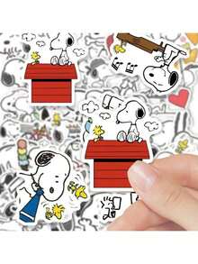 64 miếng dán Snoopy hoạt hình dễ thương và vui nhộn, tự làm đồ trang trí điện thoại, sổ tay, chống thấm nước, dành cho học sinh tiểu học, quà tặng ngày Valentine, quà tặng năm mới, quà tặng lễ Phục sinh. - Nhiều màu - Xem 5