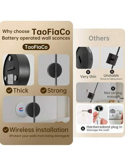 1pc Moderne Nordic LED Minimalist Indoor Wand Lamp,Night Light, Lamps Bedroom,Lamp Living Roomlamp Room,Three Adjustable Bedside Lamp 50cm Type Rechargeable, Commercial Lighting Surface Rust Proof Hang Lamp, Bedroom, Room, Coffee Shop, Corridor ation Hotel TV Background 2200mAH view 10