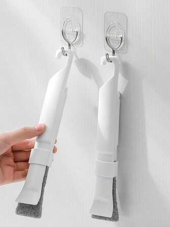 1pc Multi-Functional Cleaning Brush With Scraper, Crevice Cleaner For Bathroom Floor Drain