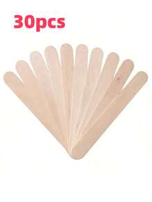 1/10/20/30 Palitos de madera desechables para depilación con cera, espátulas de madera para depilación de mujer, herramientas de belleza - Multicolor - Ver 13