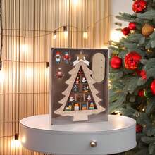 Well Home Hölzerner Baum mit hängender Dekoration in Naturfarbe H. 30,5 cm