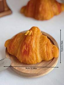 9厘米/3.54英寸手工大豆蜡面包造型香氛蜡烛，适用于情人节、家居装饰、派对、餐桌装饰、节日礼物、晚餐、宴会/派对、放松/冥想、氛围照明、女士礼物、情人节礼物。注意：由于光线和显示器差异，实际产品和包装可能存在轻微色差。 - 彩色 - 查看 3