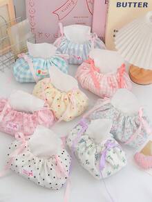 1 件蝴蝶结/花朵/条纹图案抽绳纸巾袋，可爱印花纸巾盒汽车纸巾盒家居客厅装饰卧室厨房桌面北欧大号收纳盒餐巾架圣诞节/万圣节礼物，餐桌餐巾架，纸巾架纸巾家居用品，桌子，家居装饰，家居整理和收纳，房间装饰，厨房配件，厨房用具，厨房整理器，旅行，节日 - 彩色 - 查看 2