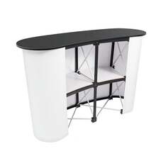 Countertops Pull-Out Promotion Table 130*40*90CM - Black and White - View 3