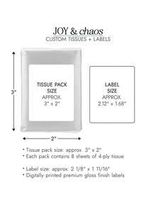 For Your Happy Tears Tissues - Custom Tissue Favors For Graduation - Personalized Tissue Packs + Labels - Tissue Stickers - Wedding Tissues ,Forever Love, Class Of 2026, Wedding Accessories, Personalized Gift - Multicolor - View 10