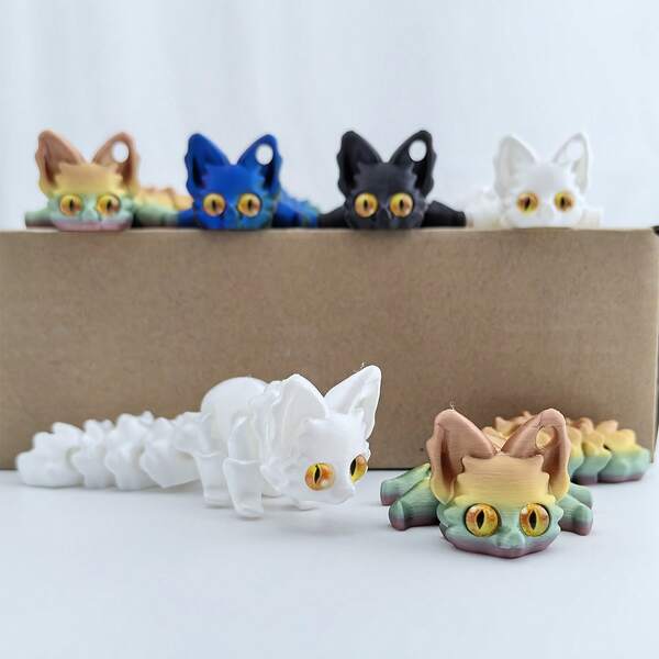 3D Printed Cute Fox Model - Unique Plastic Animal Craft, Suitable For Desktop, Bookshelf, Living Room And Dorm Decor - Fashionable Backpack Pendant And Car Interior Decor - Perfect Gift For Kids, Friends And Family For Christmas, Halloween, Easter, Thanksgiving And Holiday Gatherings, Fantasy Enthusiasts