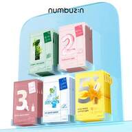 numbuzin セット フェイスパック フェイスマスク 韓国パック 保湿 低刺激 敏感肌 白玉グルタチオンＣ　ふりかけマスク[10枚]  1番 2番 3番 4番 5番 パック シートマスク