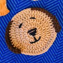 Handgestrickte süße Katzen- & Bären-Untersetzer, Wärmeisolationsmatten