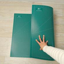 1pc/3pcs Extra Large Cutting Board Mat - A5/A4/A3 Size Self-Healing Board With Grid Lines & Diagonal Cutting Guides For Fabric, Paper, Cardboard - Heavy-Duty Craft, DIY, Office, School, Technical Drawing - Compatible With Cutting Machines (Compatible With A0-A3 Paper Sizes) - Green Grid Layout & White Border For Precise Alignment - Multicolor - View 9