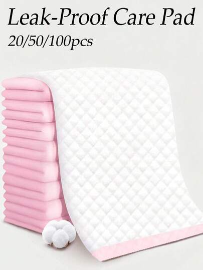 50/100pcs Women Leak-Proof Nursing Pads, Incontinence Bed Pads - For Adults, Elderly, Postpartum Care And Pets - Super Absorbent Nursing Pads And Bed Protectors | Leak-Proof, Skin-Friendly, Multi-Purpose, Can Be Used For Bed, Sofa, Pets And Pet Training Cleaning Pads