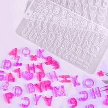 402pcs Tiny Silicone Letter Mold Small Silicone Resin Mold With 400pcs Screw Eye Pins Making Keychain Pendant Jewelry Necklace Earrings - vàng, bạc - Xem 8