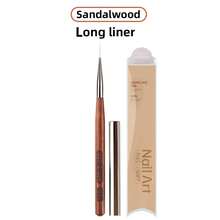 New Wholesale Design Long Grid Brush Long Line Brush Cleaning Polish Dust Acrylic Art Nail Brush Sets 3d Uv Gel French