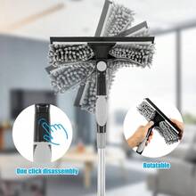 Telescopic Extendable Window Cleaner Equipment Glass Cleaning 4.5m Squeegee UK - Grey - View 3