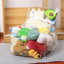 Storage Sofa, Stuffed Animal Transparent Storage Chair No Filler PVC Organizer Bean Bag Organizing Rooms Plush Toys When FilledHandrail - Pretil - Ver 4