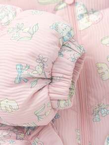 Balabala BalaOne Baby Down Jacket 2025 Winter, Thick Warm Outerwear For Girls - Red Hue - View 5