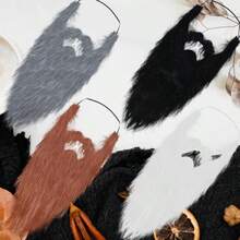 4 Pcs Long Fake Beards Wizard Beard Dwarf Gnome Beard Costume Accessories Dress Up for Party Cosplay Supplies - como en la foto - Ver 6