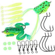 Set De Cebo De Luya Seuelos De Pesca Bajo Manivela Agua Dulce Equipo De Cebo De Pesca para Juego De Seuelos De Pesca Vistoso Kits De Pesca Juegos De Seuelos El Plastico - 3 - Ver 9