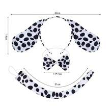 Neue Ankunft modischer, vielseitiger, beliebter Haarreif mit Hundeohren mit Punkten, Bühnenkostüm-Zubehör-Set für Spiele und Auftritte, Halloween