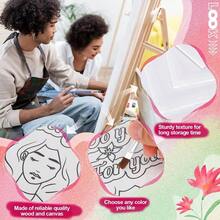 140 Pcs 20 Set Pre Drawn Canvas Kit Painting Sip And Paint Kit Adults Pre Printed Canvas Painting Favor Virtual Birthday Gifts Adult's Date PartyCool Gentlemen And Lady - 女權主義 - 查看 3