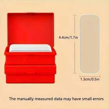 60pcs Waterproof Tape - Transparent, Smooth Surface With No Residue, Installation Solution, Includes Red Storage Box, Strong Adhesive, Fixing Tape, School Supplies, Home Fixing Tape, Christmas Decoration Tape