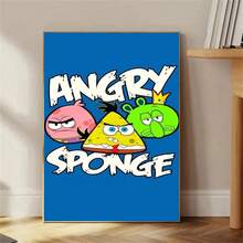 1 pièce Tapisserie murale décorative animée mignonne de personnages animés du film Bob l'éponge - Patrick l'étoile, Squidward et autres personnages animés, tapisserie murale bohème pour décoration de maison, chambre à coucher, décoration murale