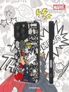 Marvel Funda de teléfono oficial con diseño de Marvel, antideslizante, a prueba de golpes y arañazos, compatible con iPhone 17, 17 Pro, 17 Pro Max, 11, 12, 13, 14, 15, 16 Pro, 16 Pro Max, 14 Plus, 15 Plus, 16 Plus, XR, XS Max
