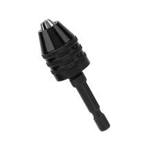 Taladro Chuck, herramienta de conversión de mandril sin llave de 0,3-6,5mm, para mini taladro de potencia de cambio rápido Hexagon Shank Chuck 1/4 Drill Chuck Impact Driver - Negro - Ver 3