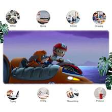 1pc  Cartoon Gaming Mouse Mat Pad - Multi Size Cartoon Design Desk Mat, Non- Base & Stitched Edges, For Office, Gaming, Study & Computer Accessories, Gift For  Fans, Kids & Family