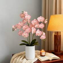 1/3/100PCS Artificial Flowers-Moth Orchid, Silk Moth Orchid, Fake Plants, Home, Dining Room, Living Room, Outdoor Garden Decoration,The Art Of Inserting Flowers, Photography Props, Autumn, Spring, Vase, Flower Wall, Flower Wreath, Bridal Bouquet, Wedding Decoration, DIY Flower Wreath Materials, Birthday Party Decoration Materials, Home Decoration Accessories, Valentine's Day, New Year Gifts - Baby Pink - View 4