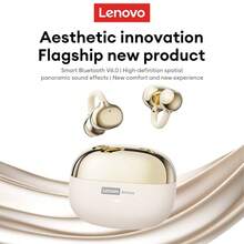 Lenovo LE302 Bluetooth Wireless Earbuds TWS Ear Clip Type Earphone Bluetooth 6.0 Touch Control Low Latency Long Battery Life HIFI Sound Quality With Mic